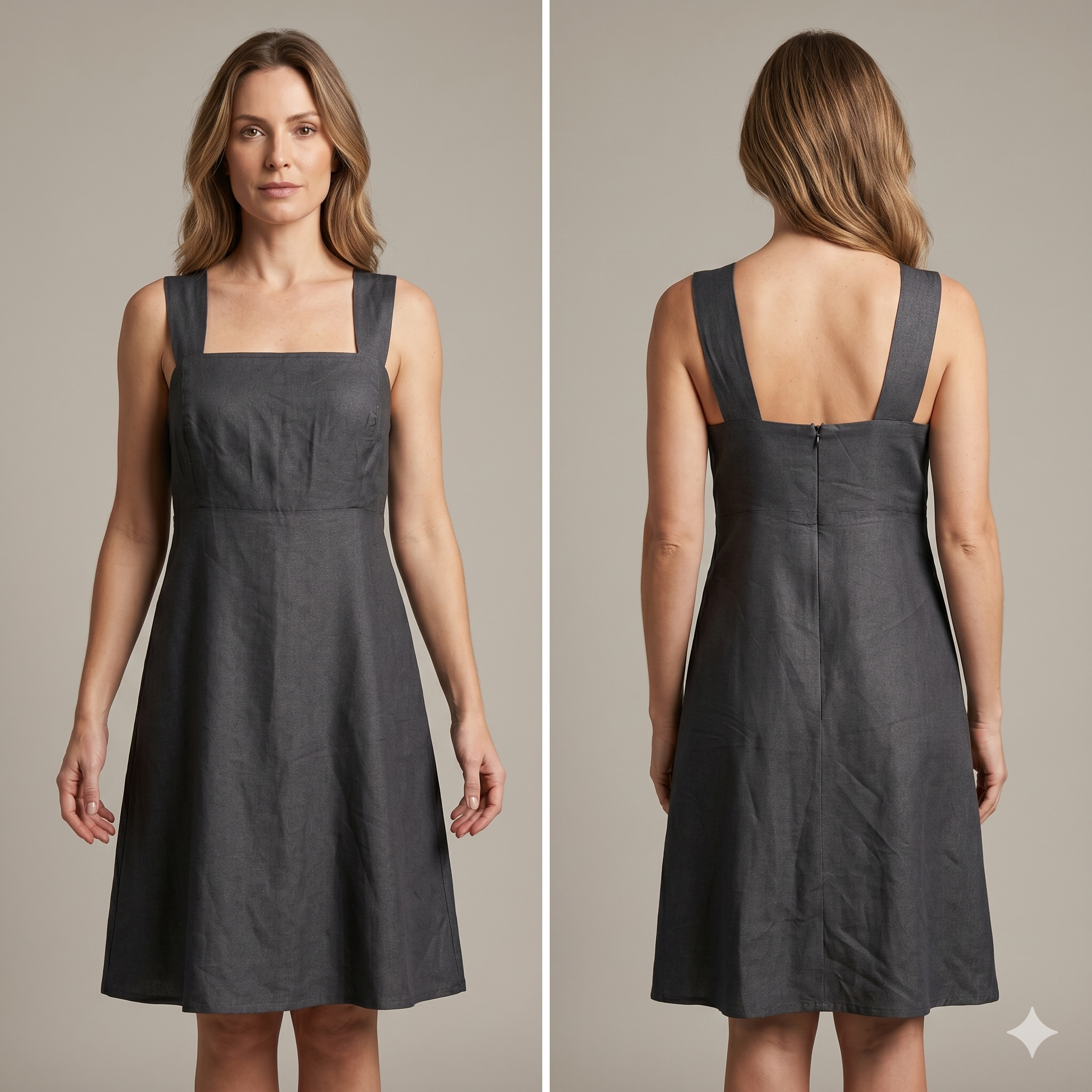 Vestido Feminino de Alças Largas